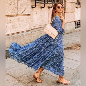 Zara Long Sleeve Maxi Dress